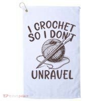 I Crochet So I Don’t Unravel Crochet Golf Towel thumb 0