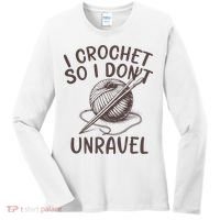 I Crochet So I Don’t Unravel Crochet Women's Long Sleeve Shirt thumb 0