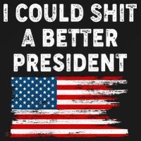 I Could Shit A Better President Distressed USA American Flag Backpack thumb 2