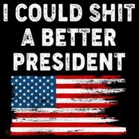I Could Shit A Better President Distressed USA American Flag Ornament thumb 1