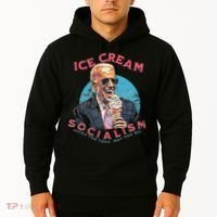 Ice Cream Socialism Rules for Thee Not for Me Joe Biden Hoodie thumb 2
