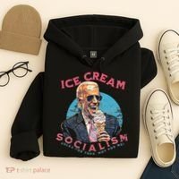 Ice Cream Socialism Rules for Thee Not for Me Joe Biden Hoodie thumb 4
