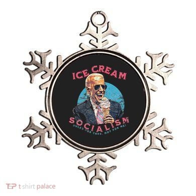 Ice Cream Socialism Rules for Thee Not for Me Joe Biden Ornament