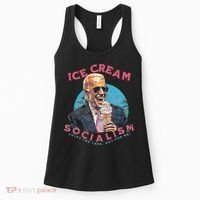 Ice Cream Socialism Rules for Thee Not for Me Joe Biden Women's Tank Top thumb 0