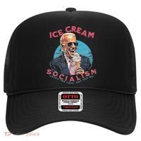Ice Cream Socialism Rules for Thee Not for Me Joe Biden Hat thumb 0