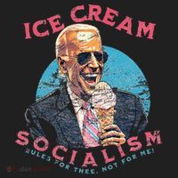 Ice Cream Socialism Rules for Thee Not for Me Joe Biden Hat thumb 2