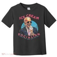Ice Cream Socialism Rules for Thee Not for Me Joe Biden Toddler T-Shirt thumb 0