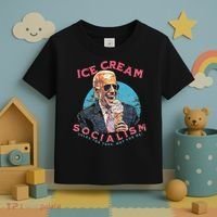Ice Cream Socialism Rules for Thee Not for Me Joe Biden Toddler T-Shirt thumb 3