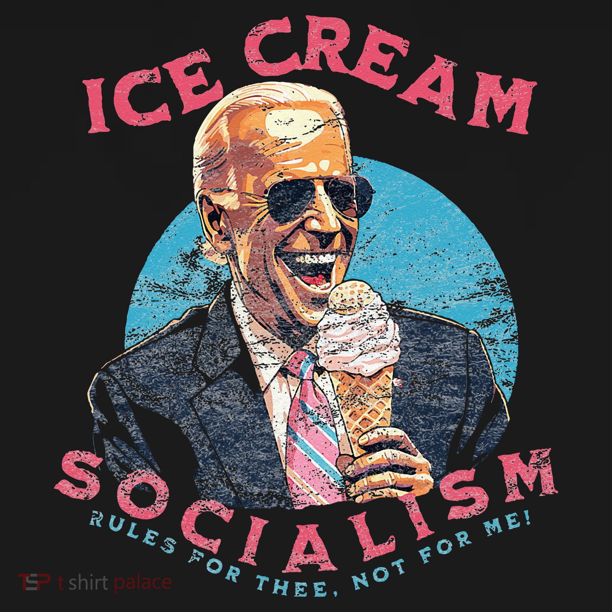 Ice Cream Socialism Rules for Thee Not for Me Joe Biden Visor