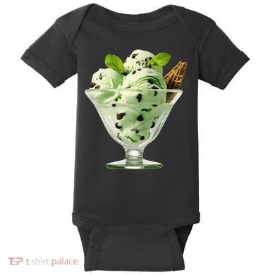 Ice Cream Softball & Baseball Baby Bodysuit