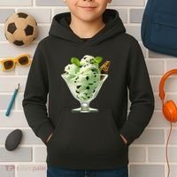 Ice Cream Softball & Baseball Kids Hoodie thumb 2