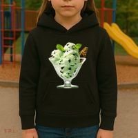 Ice Cream Softball & Baseball Kids Hoodie thumb 3