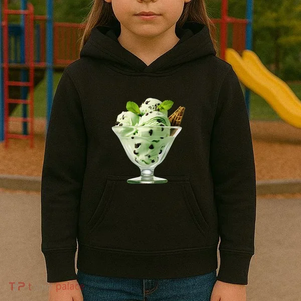 Ice Cream Softball & Baseball Kids Hoodie