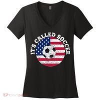 it's called soccer Women's V-Neck T-Shirt thumb 0