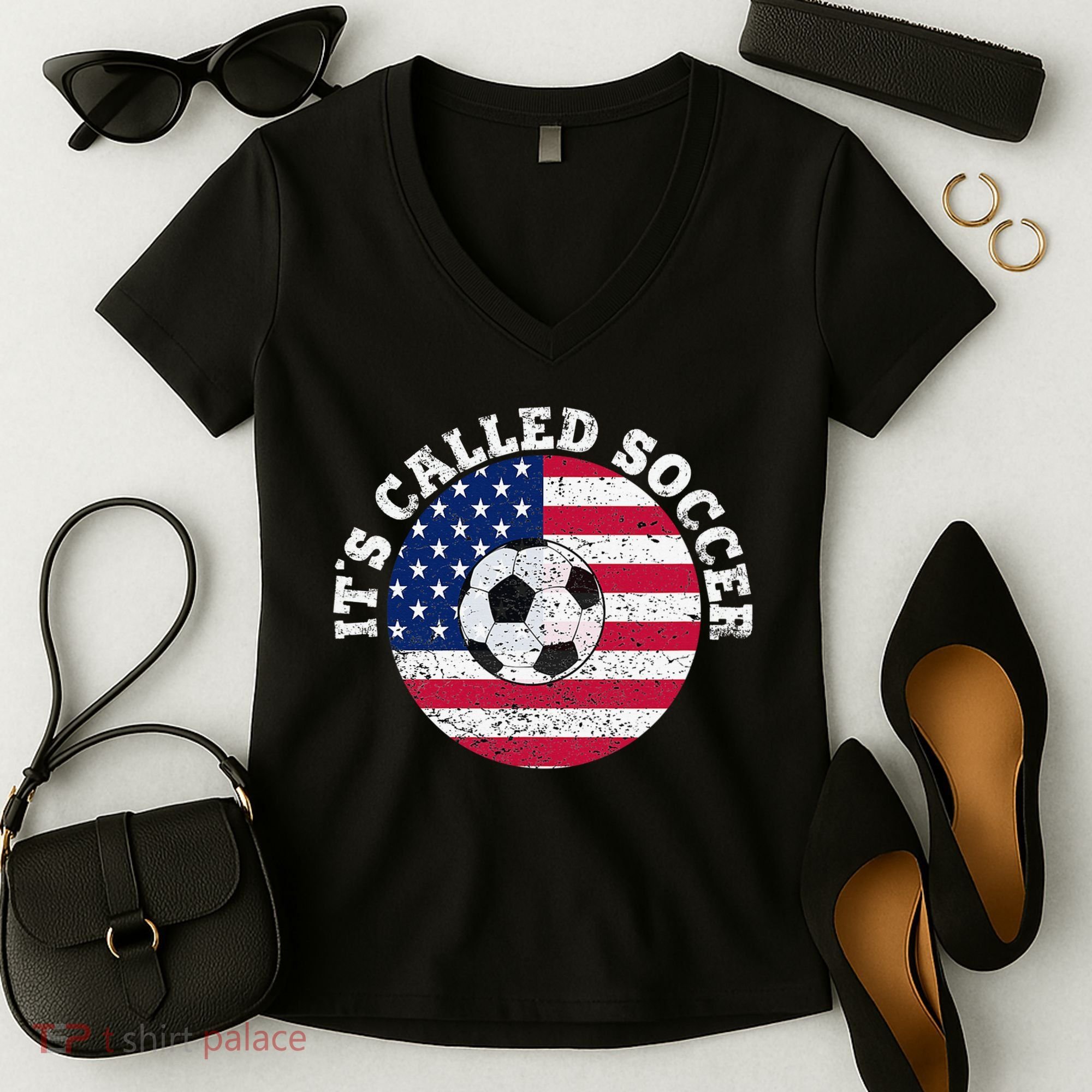 it's called soccer Women's V-Neck T-Shirt