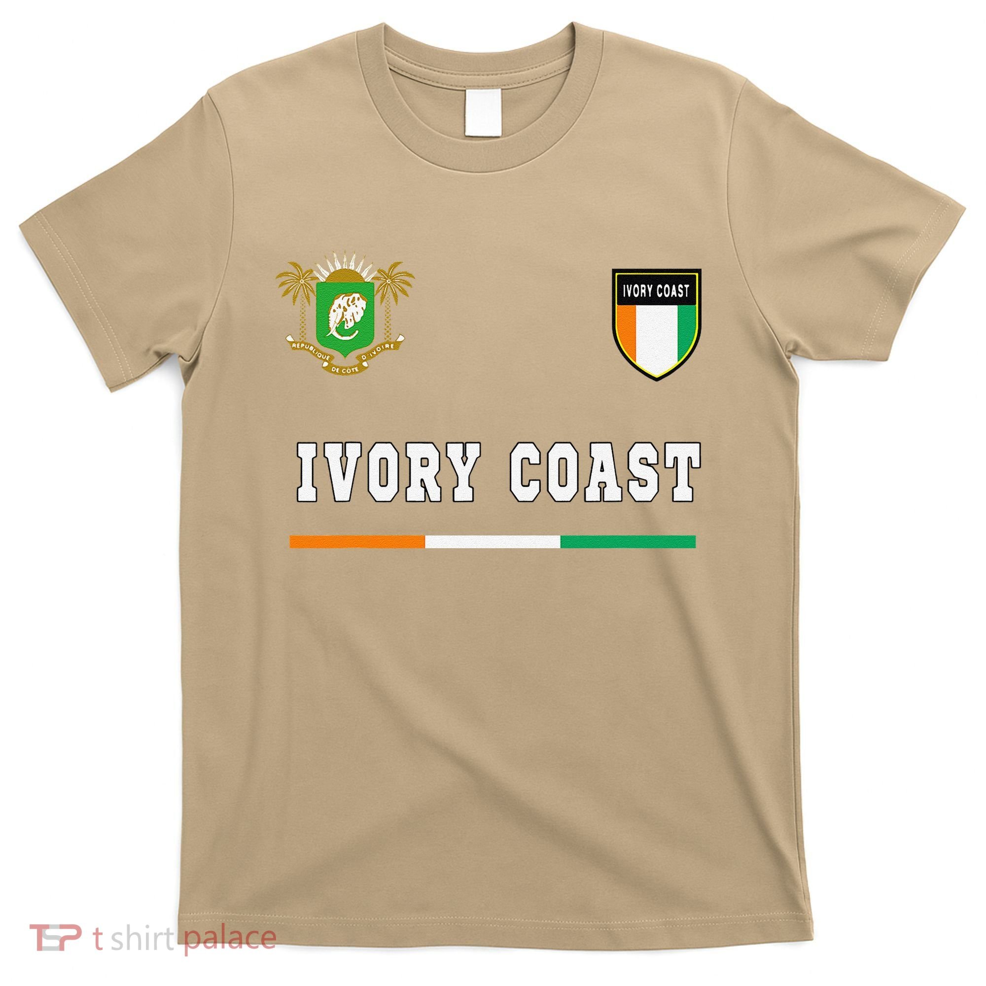 Ivory Coast Sportsoccer Jersey Flag Football T-Shirt