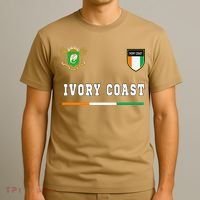 Ivory Coast Sportsoccer Jersey Flag Football T-Shirt thumb 3