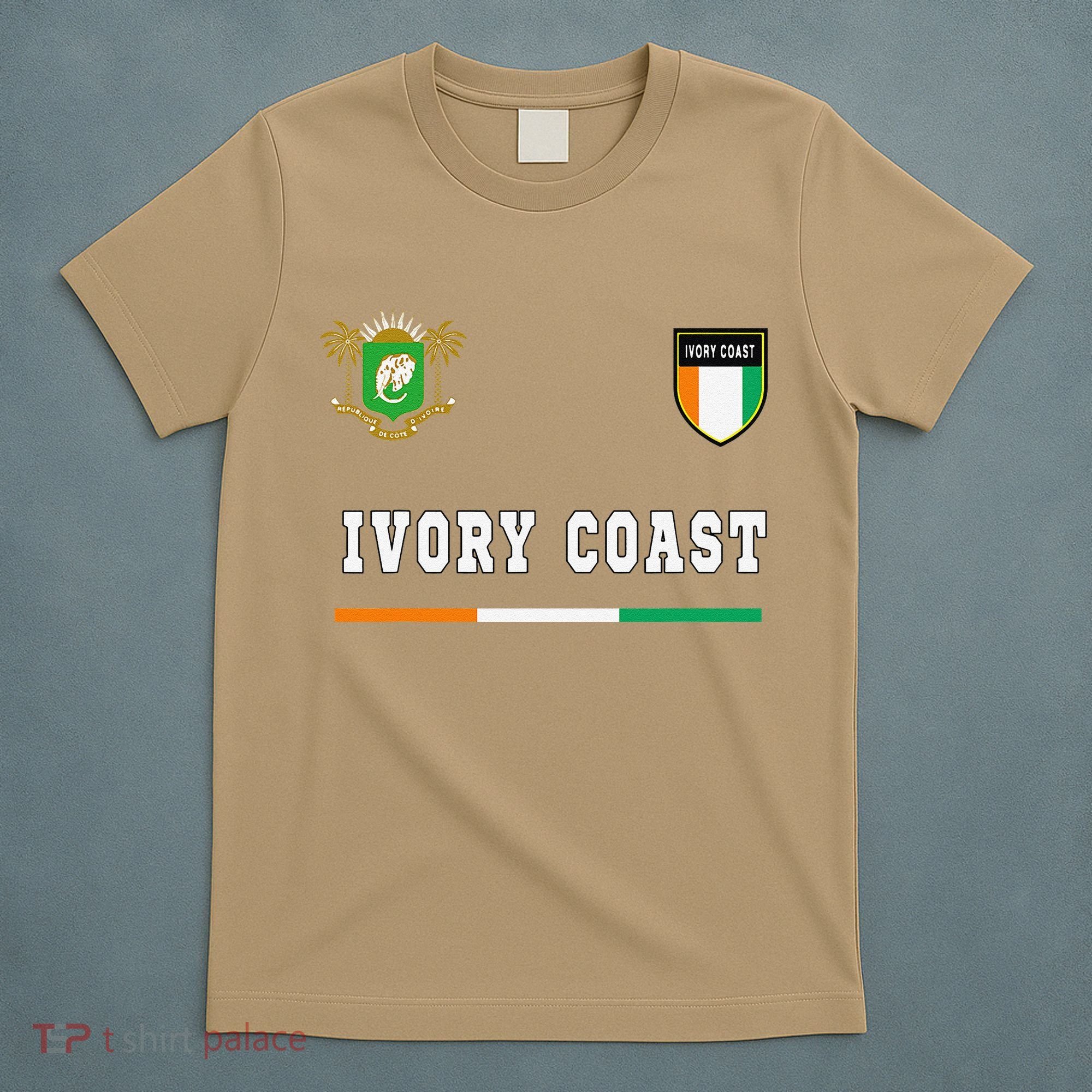 Ivory Coast Sportsoccer Jersey Flag Football T-Shirt