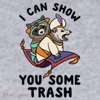 I Can Show You Some Trash, Funny Raccoon And Possum Women's Sweatshirt thumb 2