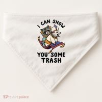 I Can Show You Some Trash, Funny Raccoon And Possum USA-Made Doggie Bandana thumb 0