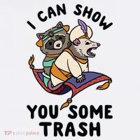I Can Show You Some Trash, Funny Raccoon And Possum Women's Hoodie thumb 2