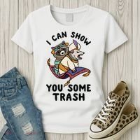 I Can Show You Some Trash, Funny Raccoon And Possum Women's T-Shirt thumb 3
