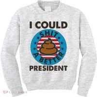 I Could Shit A Better President Poop Emblem Kids Sweatshirt thumb 0
