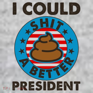I Could Shit A Better President Poop Emblem Kids Hoodie