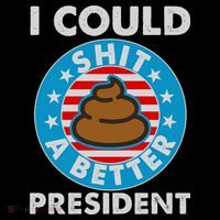 I Could Shit A Better President Poop Emblem Bucket Hat thumb 4