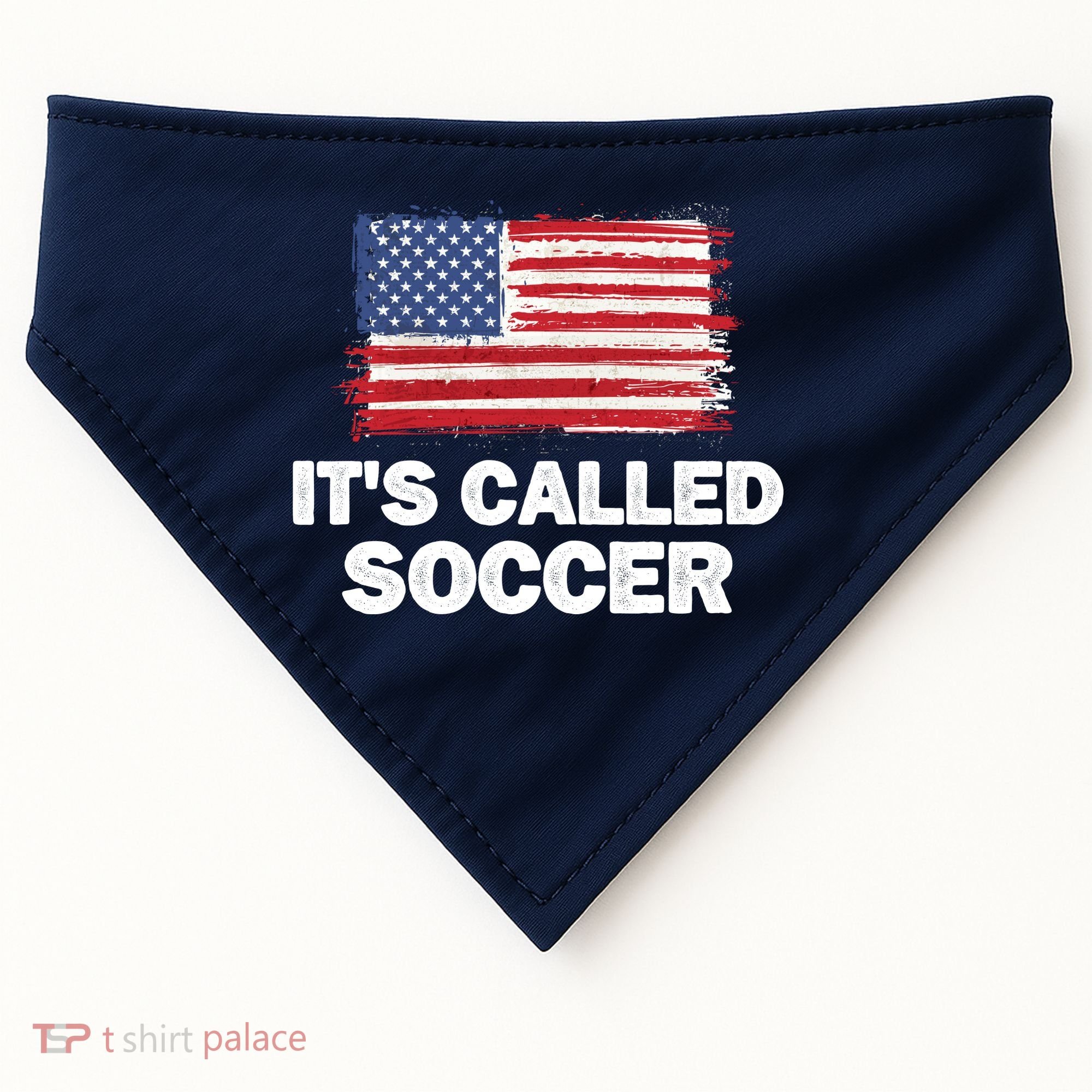 It's Called Soccer World Usa Football Cup USA-Made Doggie Bandana