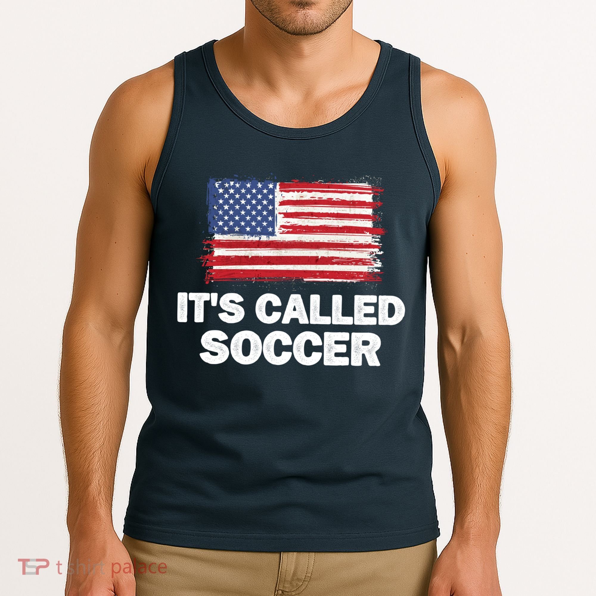 It's Called Soccer World Usa Football Cup Tank Top