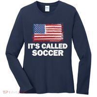 It's Called Soccer World Usa Football Cup Women's Long Sleeve Shirt thumb 0