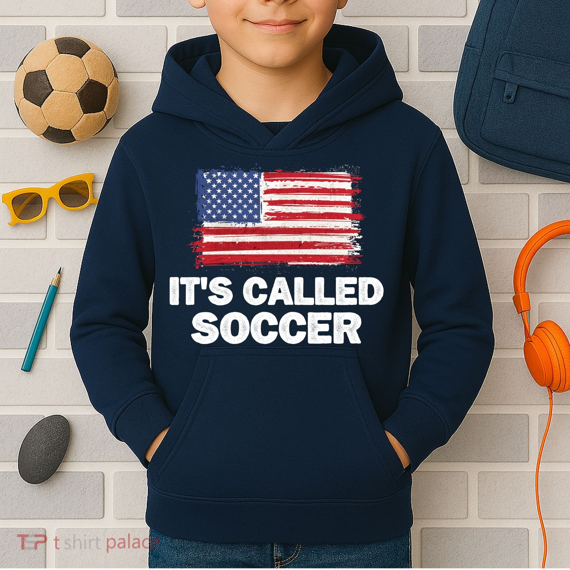 It's Called Soccer World Usa Football Cup Kids Hoodie