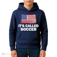 It's Called Soccer World Usa Football Cup Kids Hoodie thumb 4