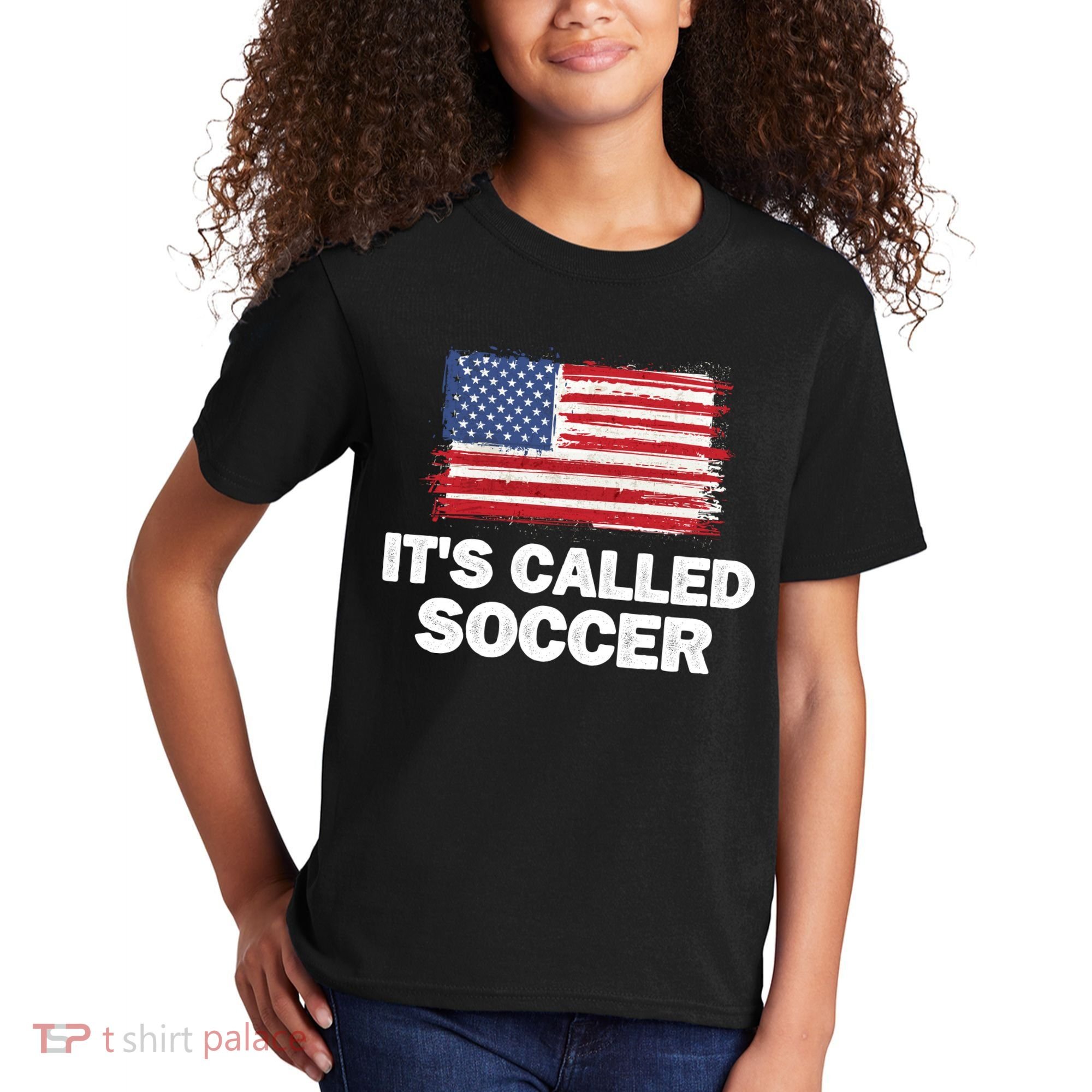 It's Called Soccer World Usa Football Cup Kids T-Shirt