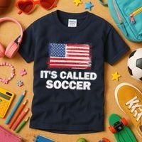 It's Called Soccer World Usa Football Cup Kids T-Shirt thumb 3