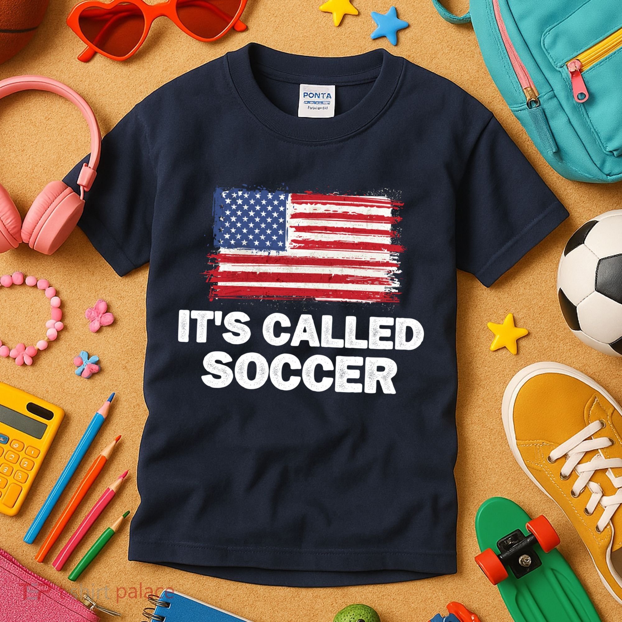 It's Called Soccer World Usa Football Cup Kids T-Shirt