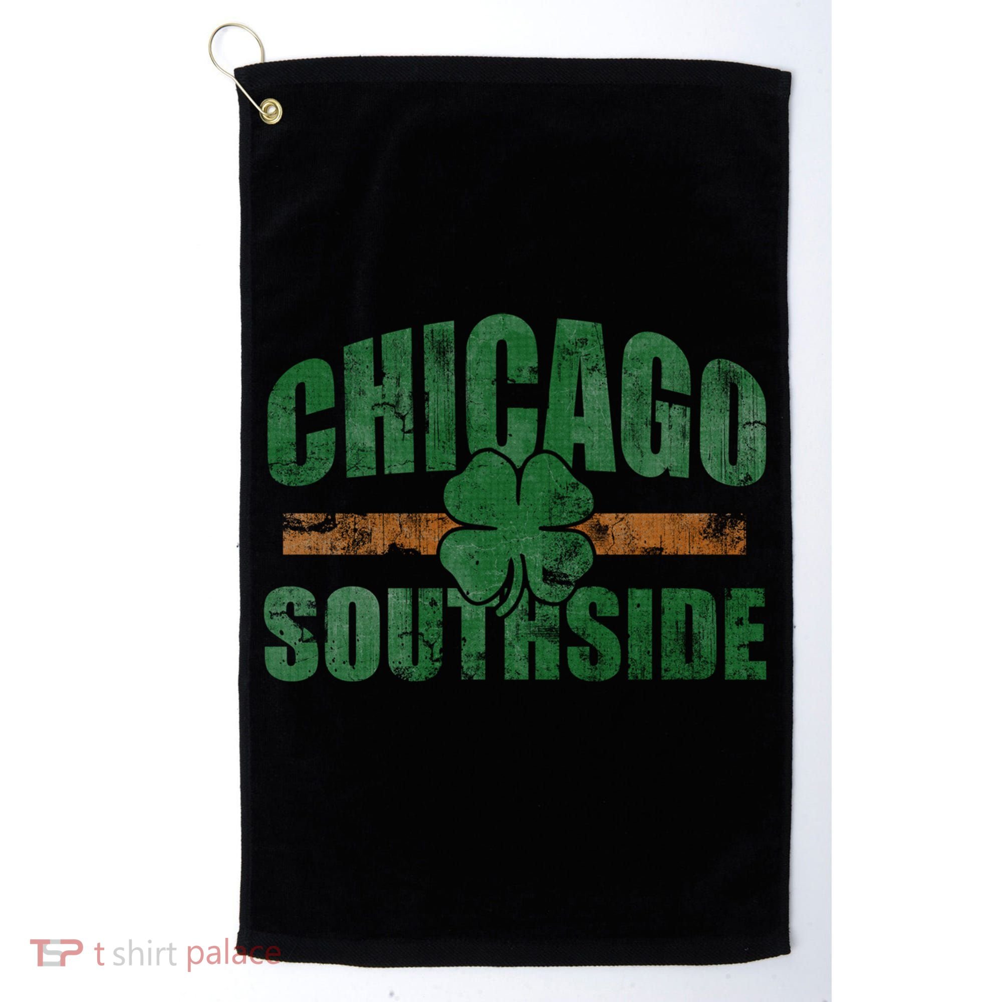 Irish Chicago Southside St Patricks Day Southsider Gift Golf Towel