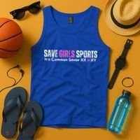 ItS Common Sense Xx Xy Save Girl Sports Tank Top thumb 4