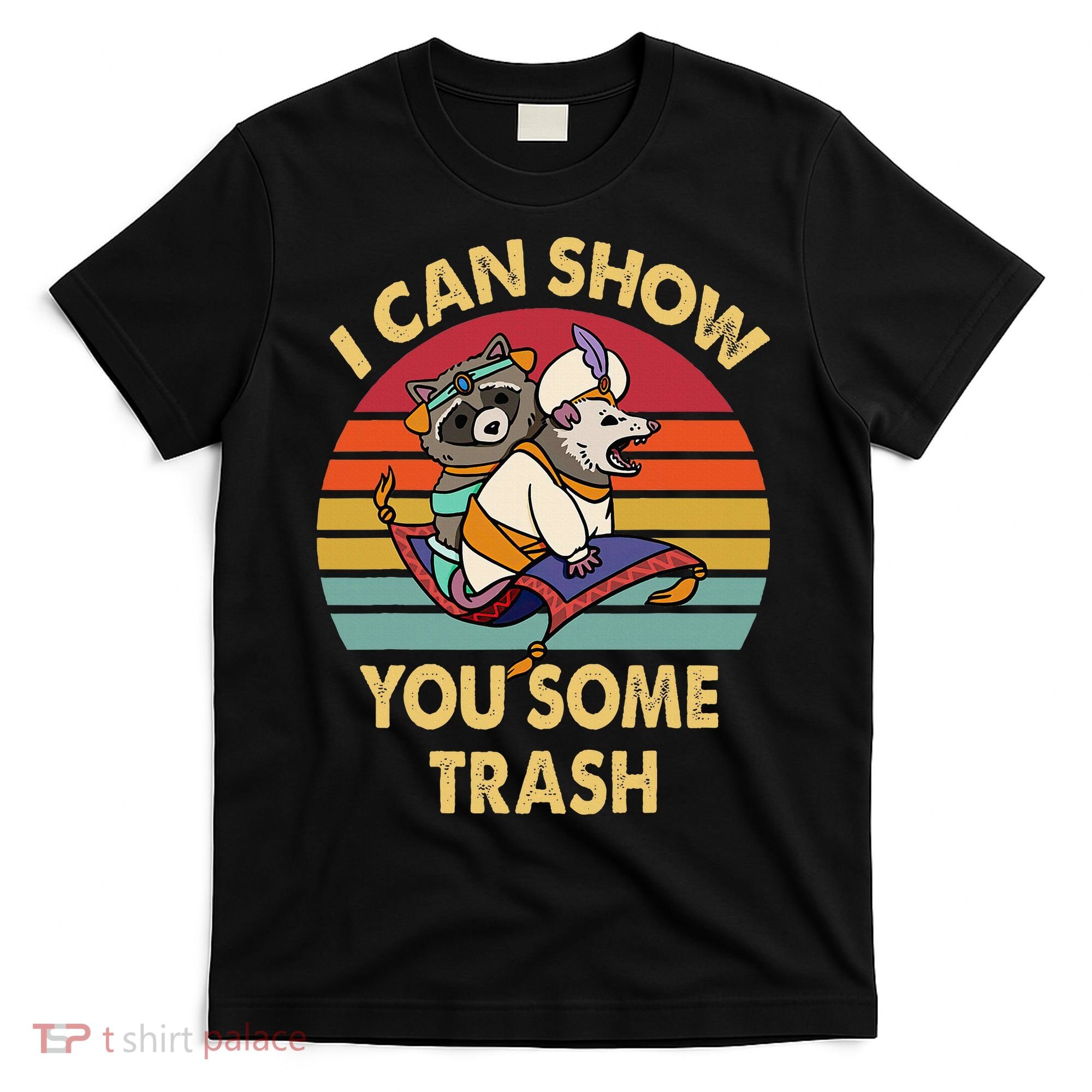 I Can Show You Some Trash Funny Raccoon Vintage Lovers T-Shirt
