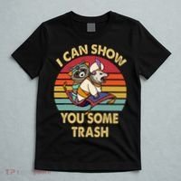 I Can Show You Some Trash Funny Raccoon Vintage Lovers T-Shirt thumb 5