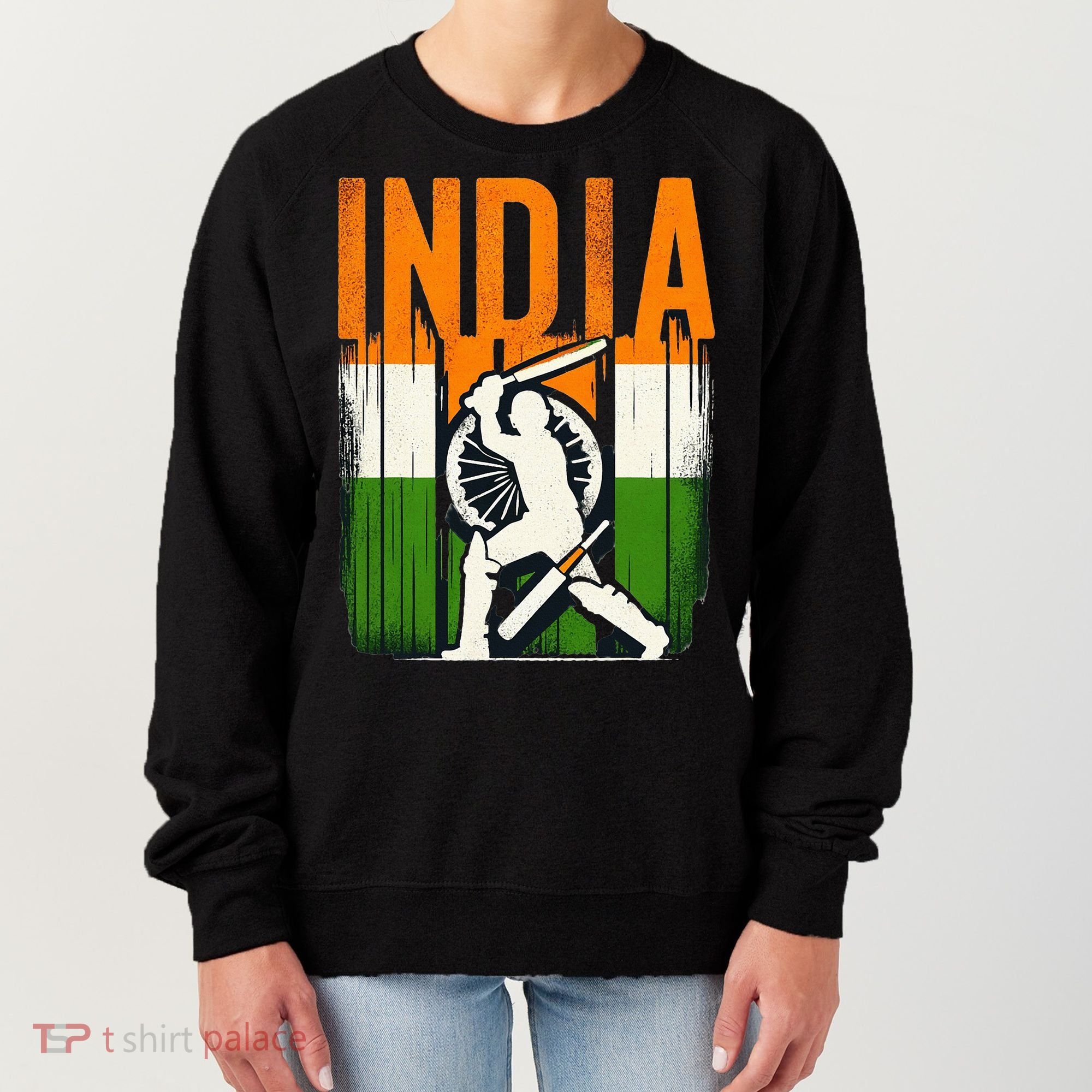 India Cricket Supporters Jersey Indian Cricket Fans Women's Sweatshirt