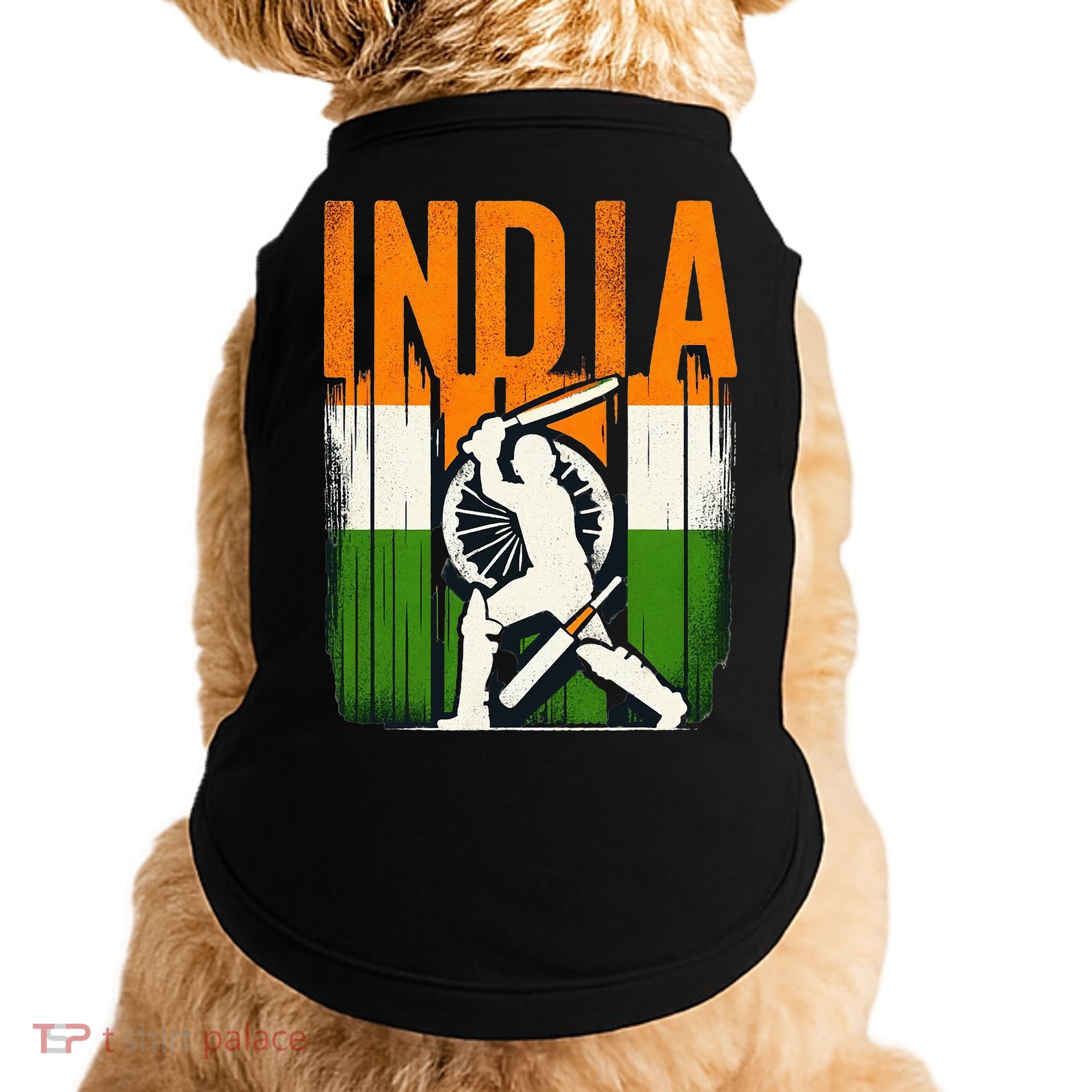 India Cricket Supporters Jersey Indian Cricket Fans Doggie Tank