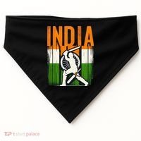 India Cricket Supporters Jersey Indian Cricket Fans USA-Made Doggie Bandana thumb 0