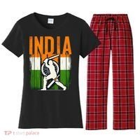 India Cricket Supporters Jersey Indian Cricket Fans Women's Flannel Pajama Set thumb 0