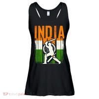 India Cricket Supporters Jersey Indian Cricket Fans Ladies Essential Flowy Tank thumb 0
