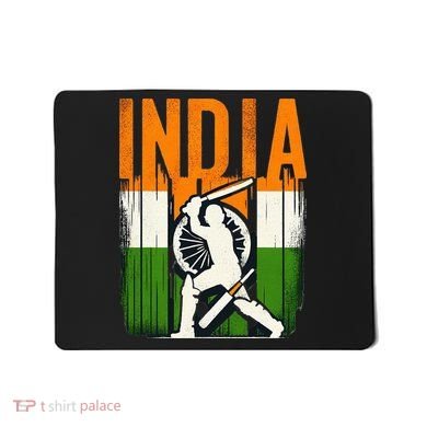 India Cricket Supporters Jersey Indian Cricket Fans Mousepad