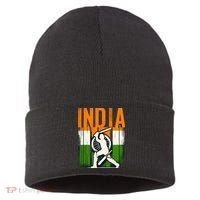 India Cricket Supporters Jersey Indian Cricket Fans Sustainable Knit Beanie thumb 0