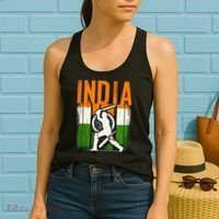 India Cricket Supporters Jersey Indian Cricket Fans Women's Tank Top thumb 2