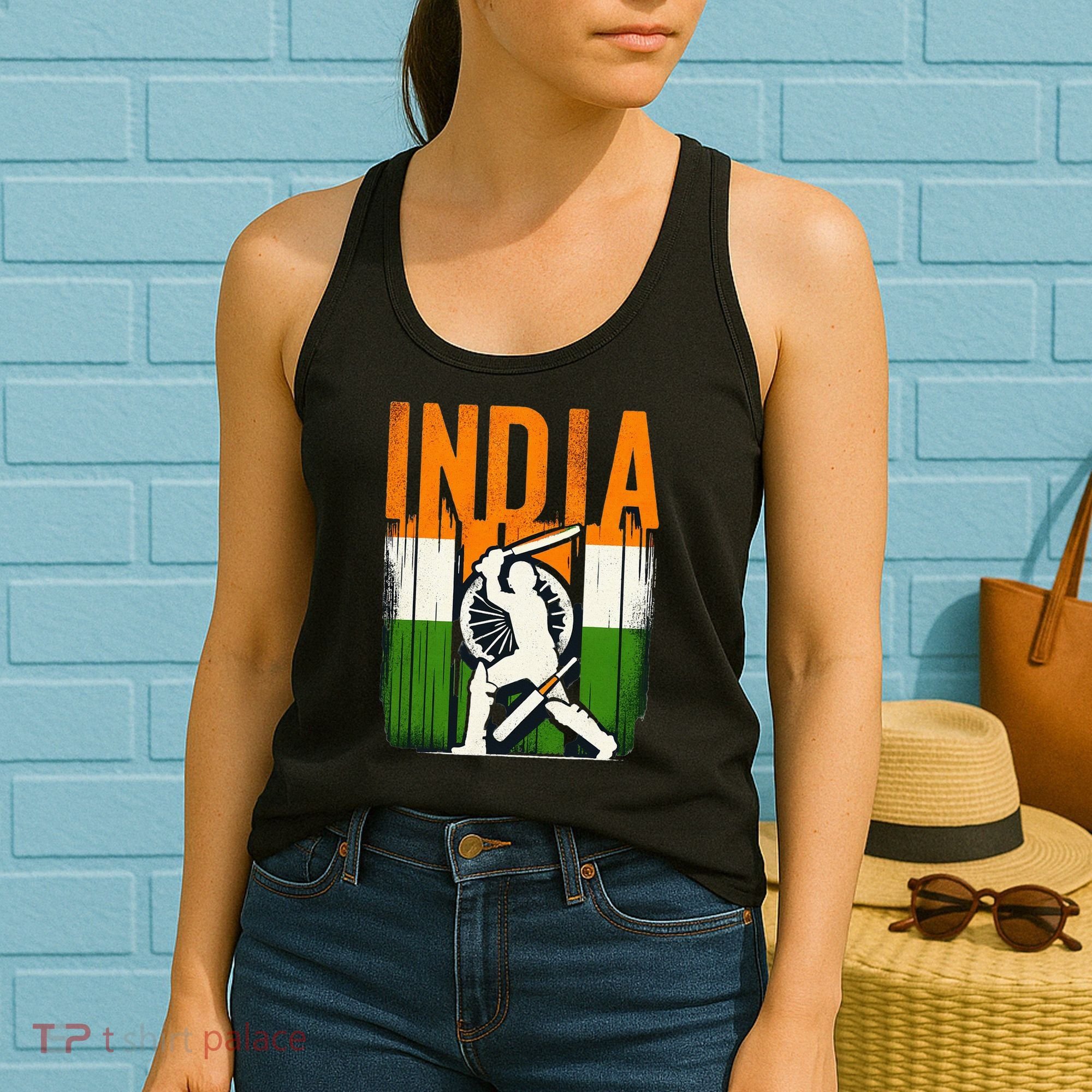 India Cricket Supporters Jersey Indian Cricket Fans Women's Tank Top